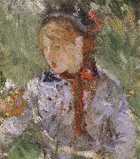 Berthe Morisot Detail of  The woman and children are in the park Sweden oil painting artist